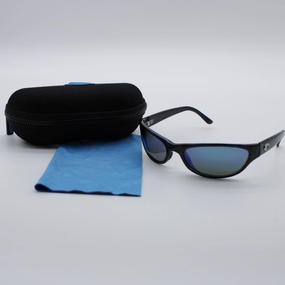 Costa Del Mar Fathom Sunglasses Frames Black Wrap Sport Case Included